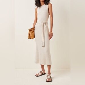 LESET Lori Knit Belted Midi Dress